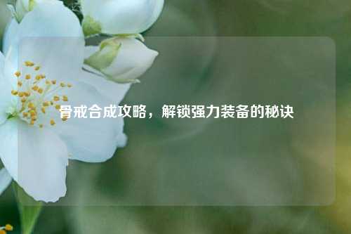 骨戒合成攻略，解锁强力装备的秘诀