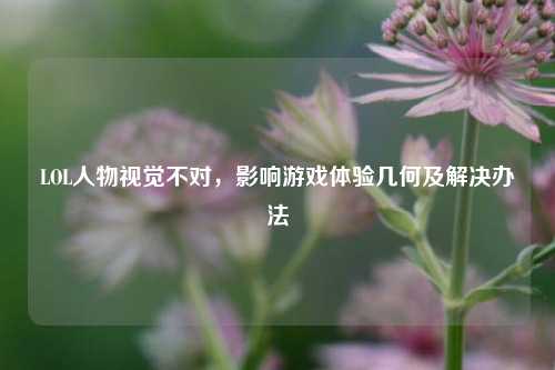 LOL人物视觉不对，影响游戏体验几何及解决办法