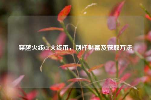穿越火线CF火线币，别样财富及获取方法